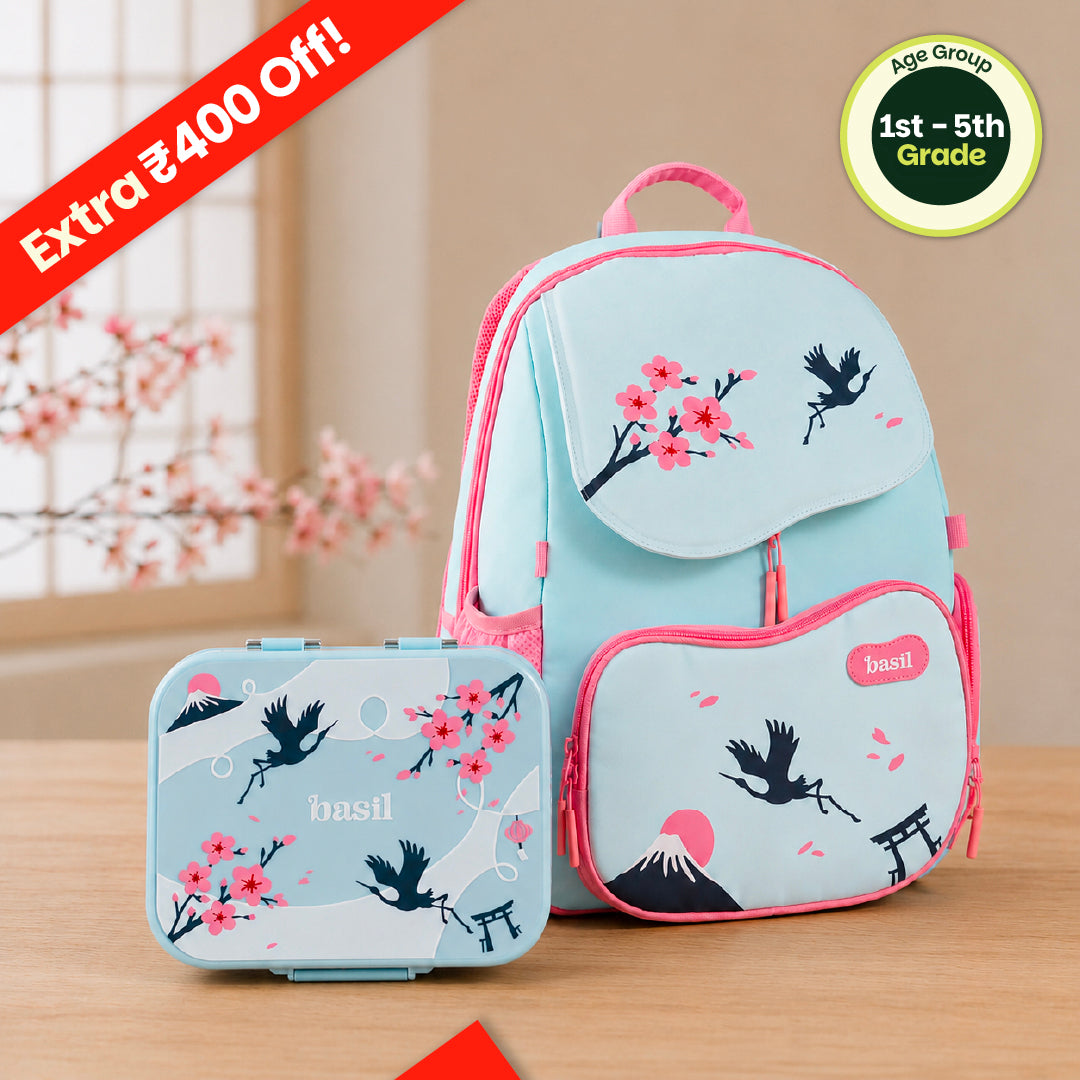 Light Blue Lunch Box - Limited Edition Steel Bento Box with 4 Sections