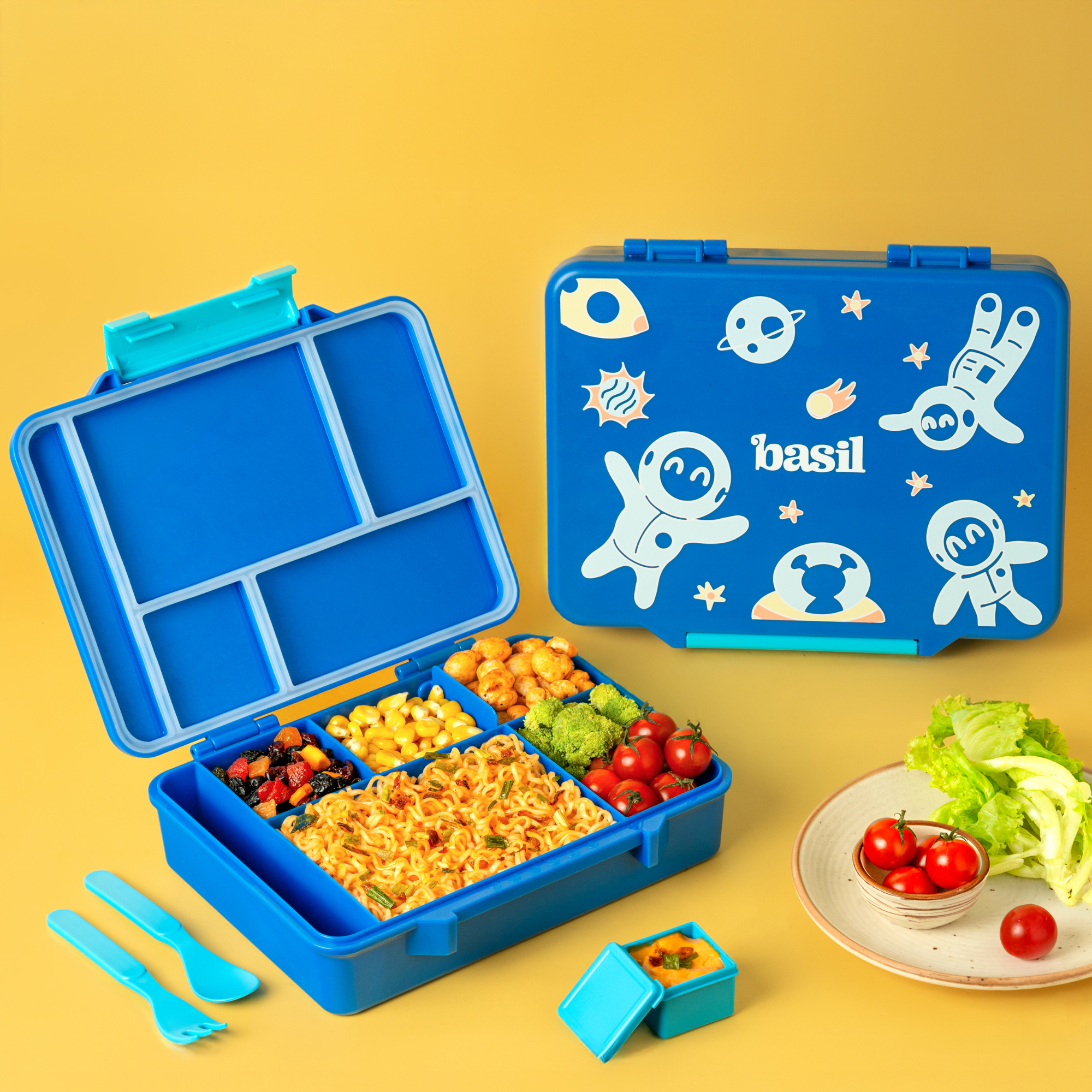 5 Compartment BPA Free Bento box - Super Swoosh