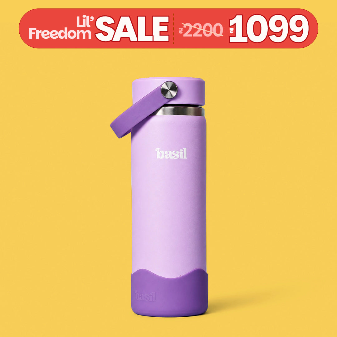 Insulated Stainless steel bottle with Carry Handle - Classic Lilac