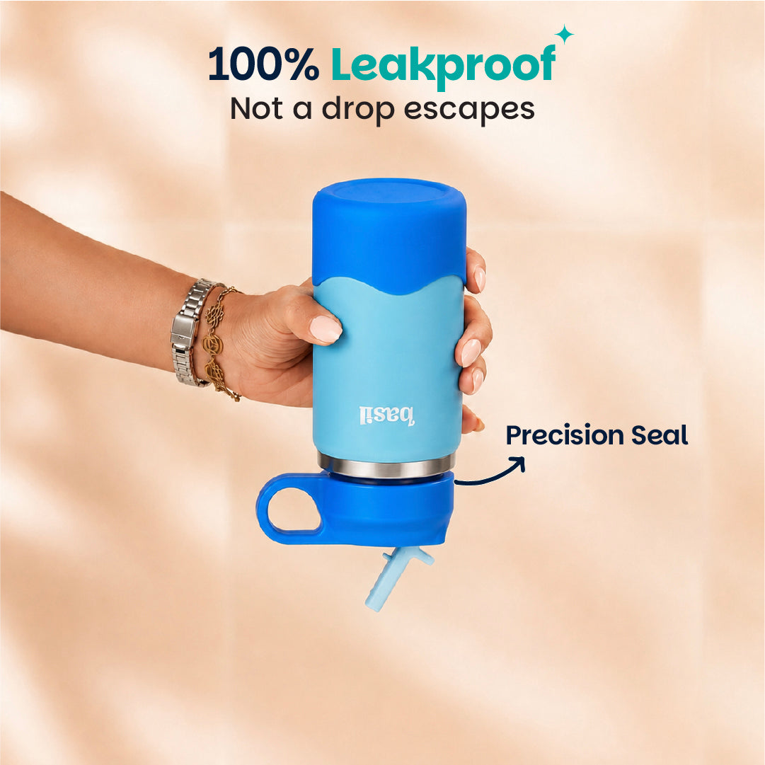Insulated Stainless steel Sipper with Loop Handle - Glacier