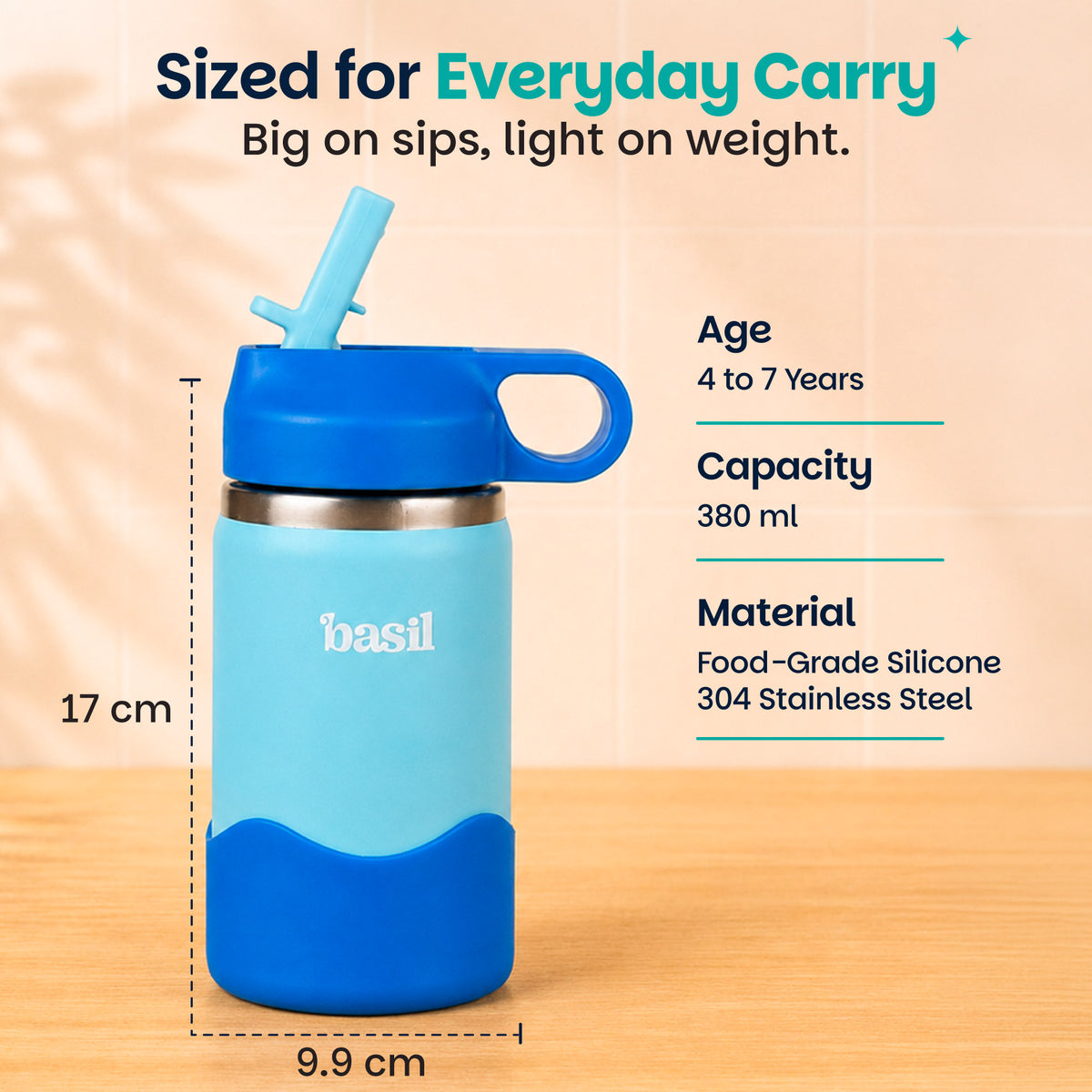 HydraPop 380 ml Insulated Sipper - Glacier