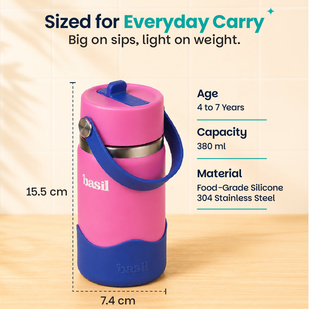 Insulated Stainless steel Sipper with Carry Handle - Reef