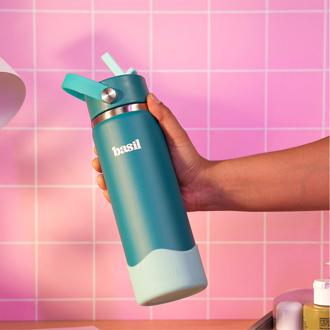 Insulated Stainless steel Sipper with Carry Handle - Classic Jade