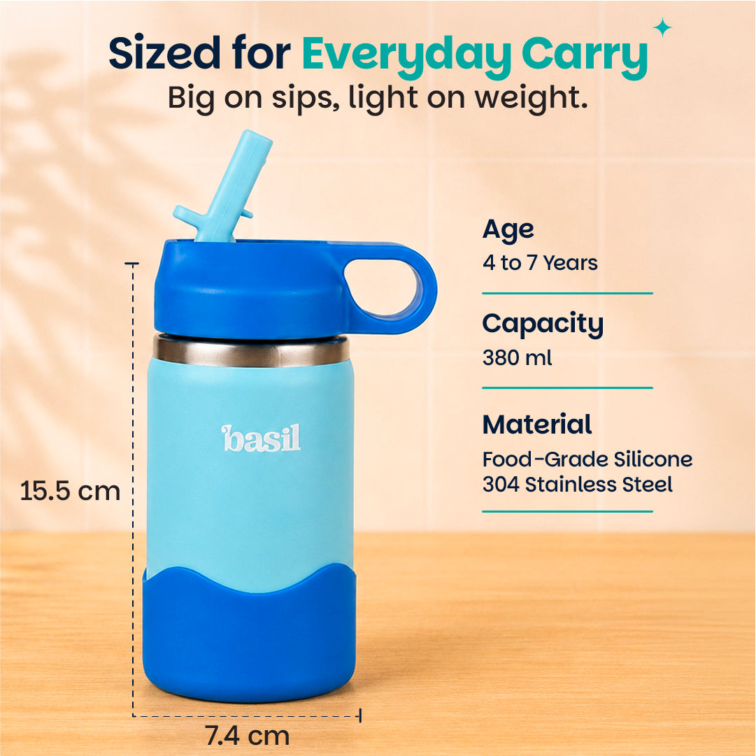 Insulated Stainless steel Sipper with Loop Handle - Glacier