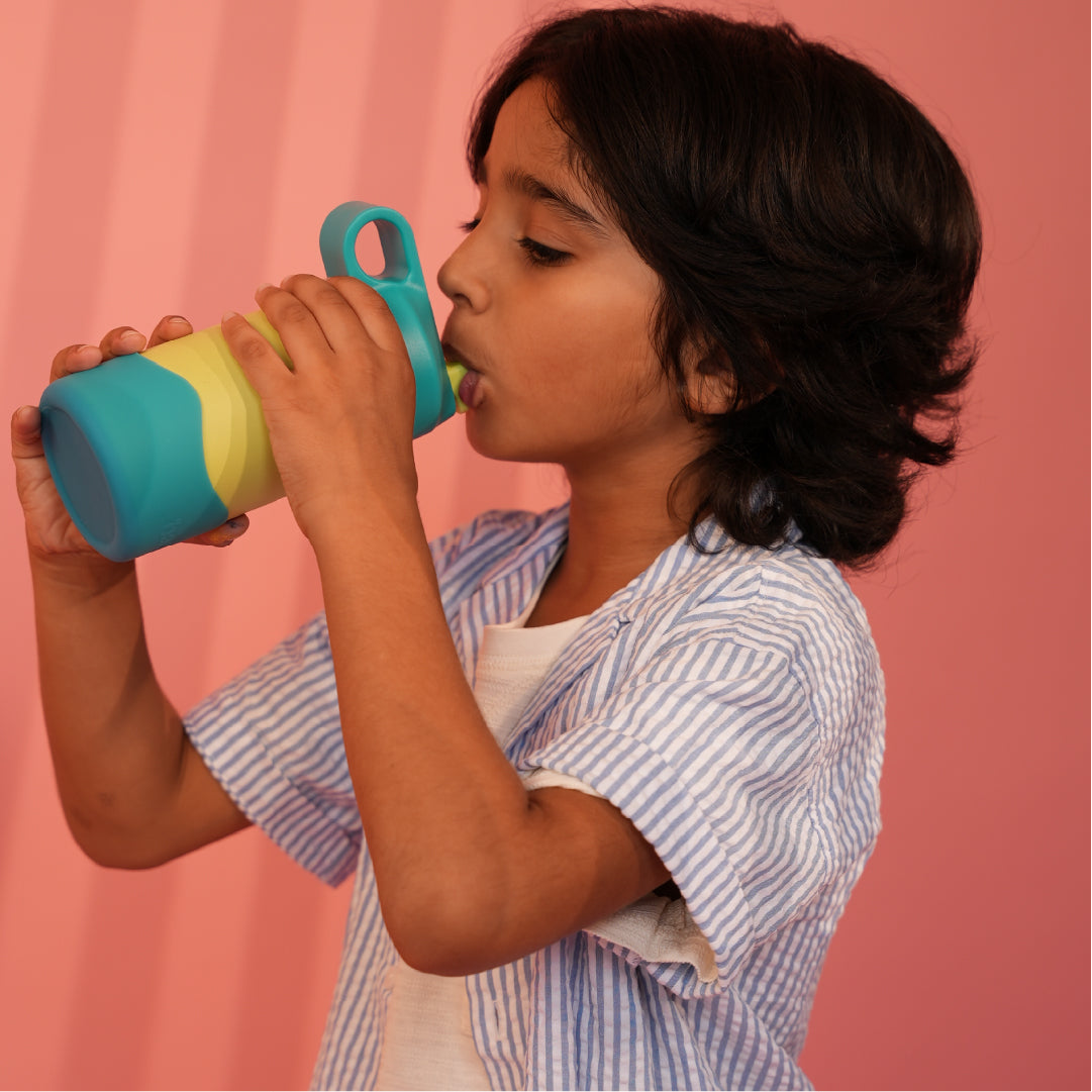 Insulated Stainless steel Sipper with Loop Handle- Lagoon