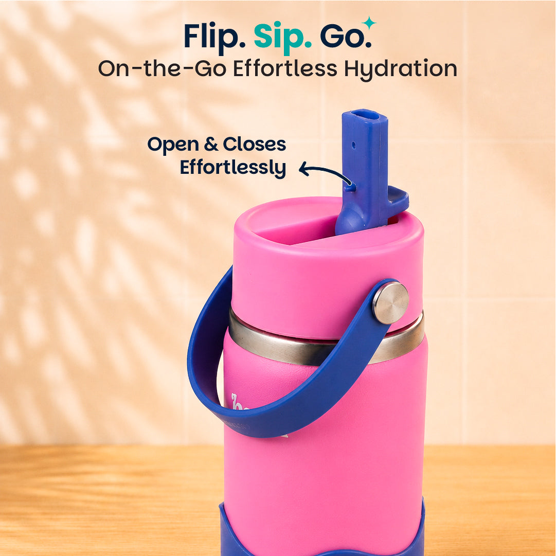 Insulated Stainless steel Sipper with Carry Handle - Reef