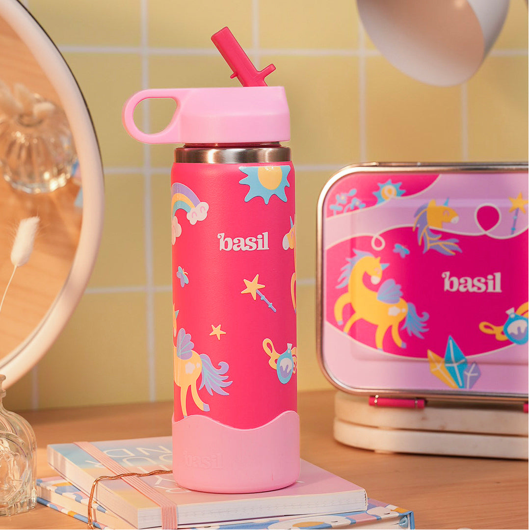 Insulated Stainless steel Sipper with Loop Handle- Pixie Dash