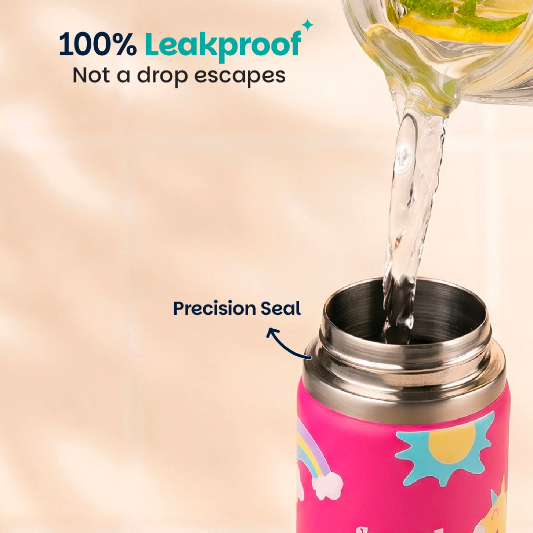 Insulated Stainless steel Sipper with Loop Handle- Pixie Dash