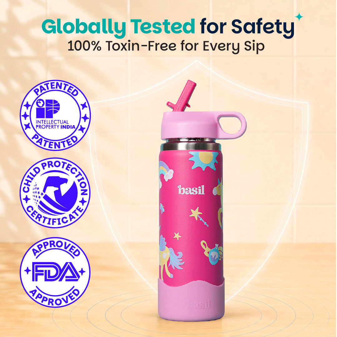 Insulated Stainless steel Sipper with Loop Handle- Pixie Dash