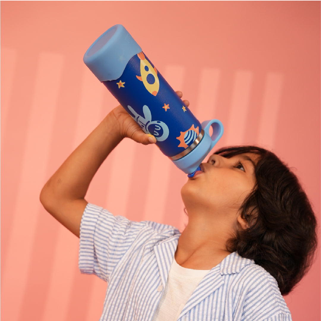 Insulated Stainless steel Sipper with Loop Handle- Super Swoosh