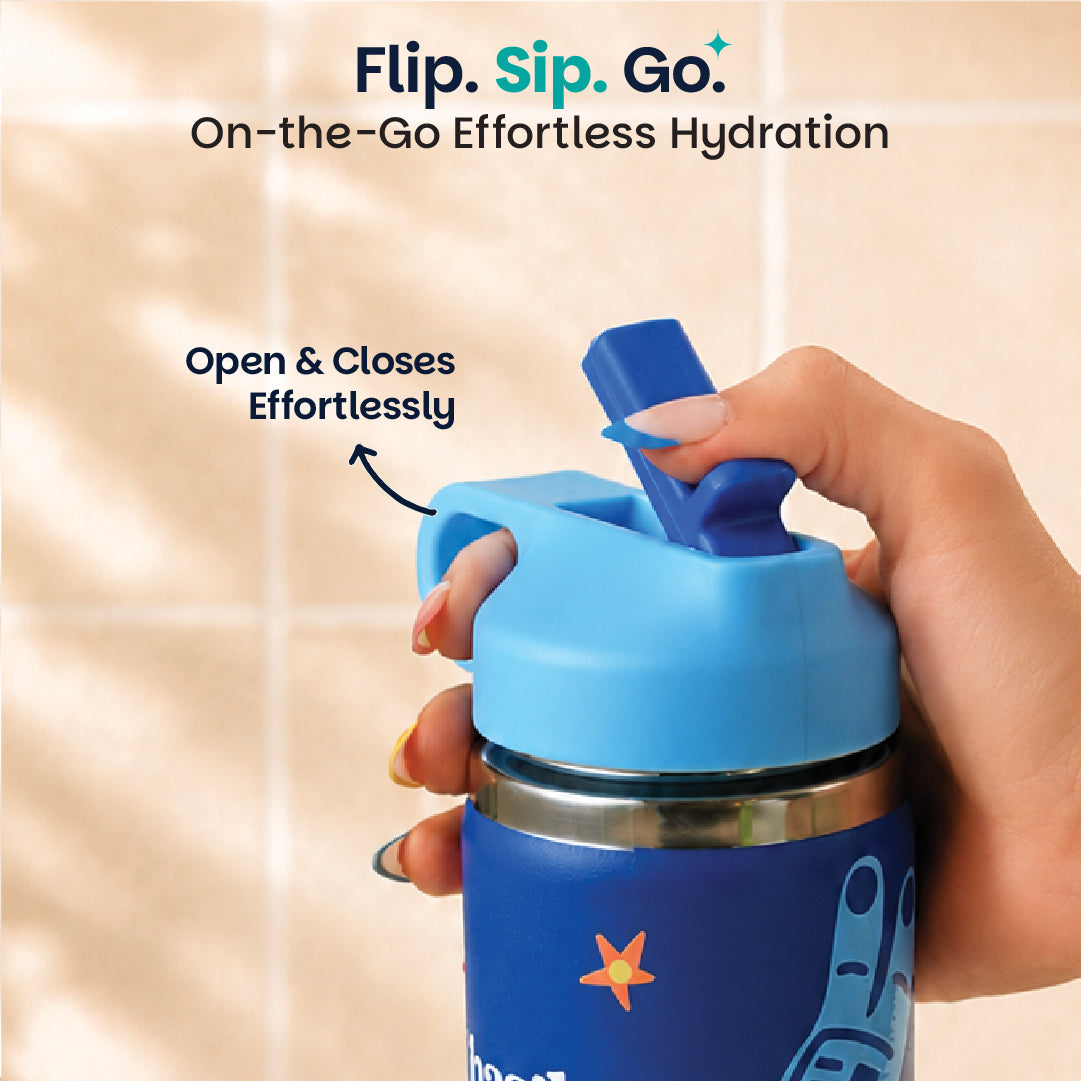 Insulated Stainless steel Sipper with Loop Handle- Super Swoosh