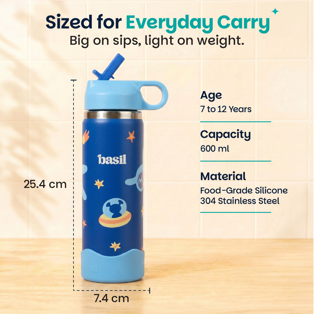 Insulated Stainless steel Sipper with Loop Handle- Super Swoosh