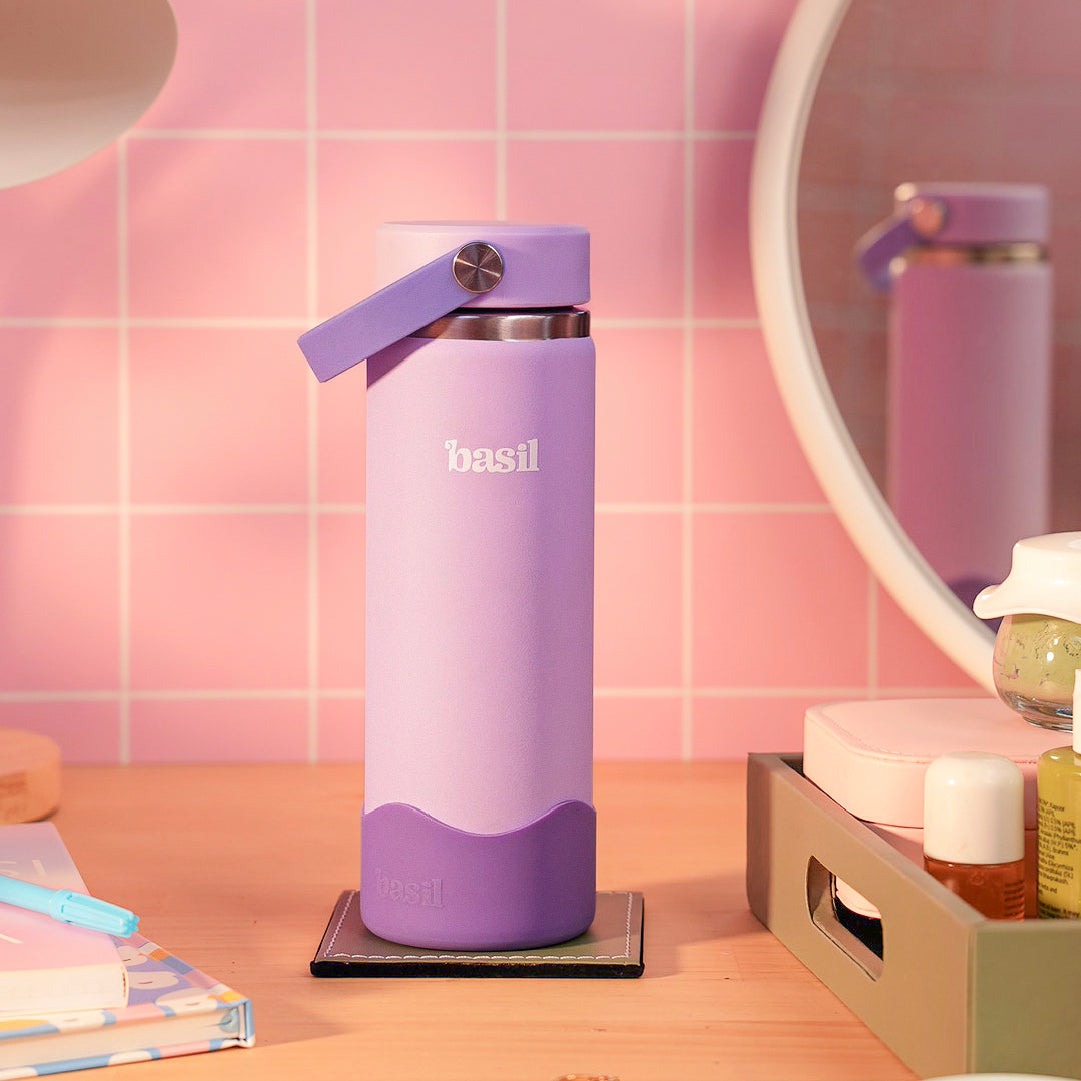 Insulated Stainless steel bottle with Carry Handle - Classic Lilac