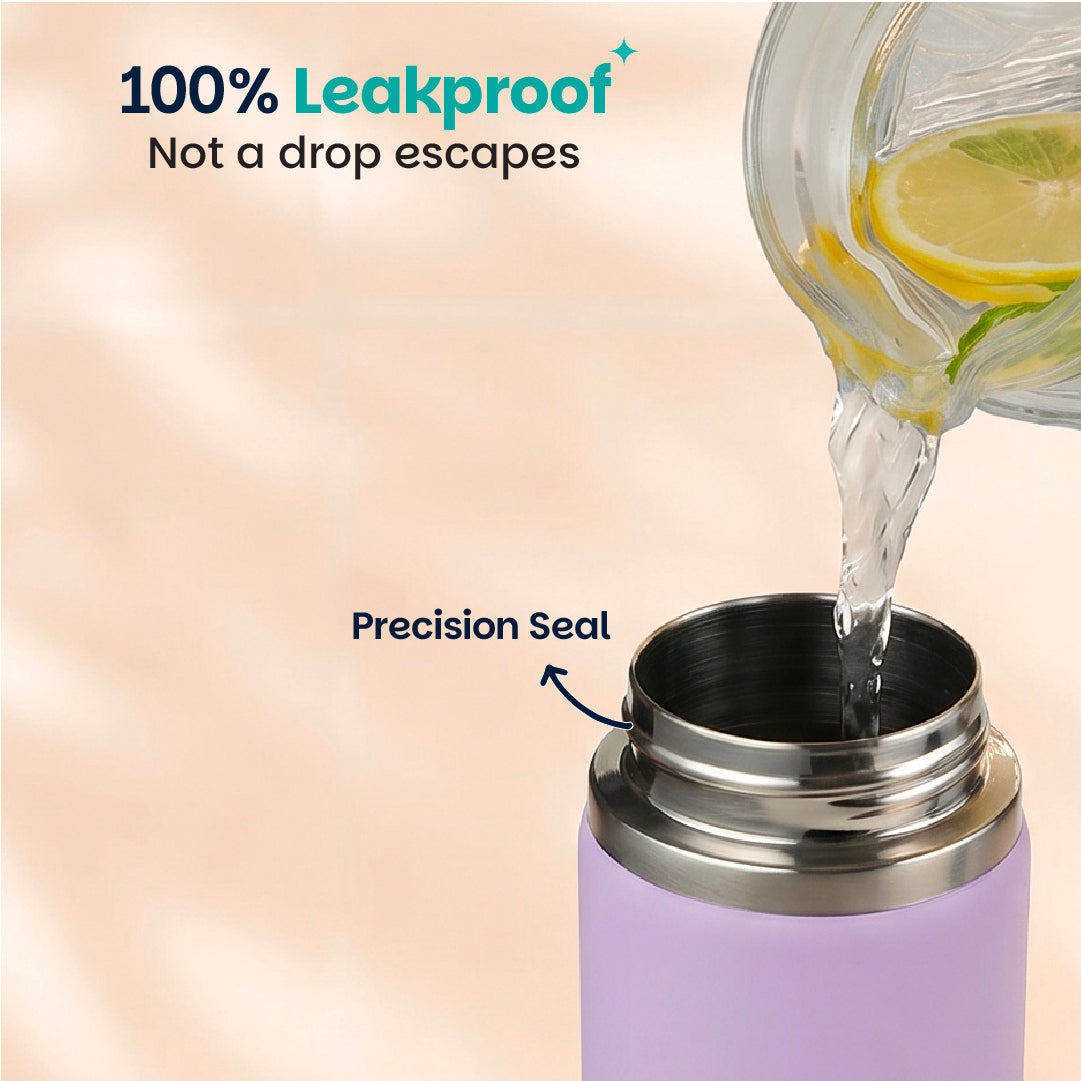 Insulated Stainless steel bottle with Carry Handle - Classic Lilac