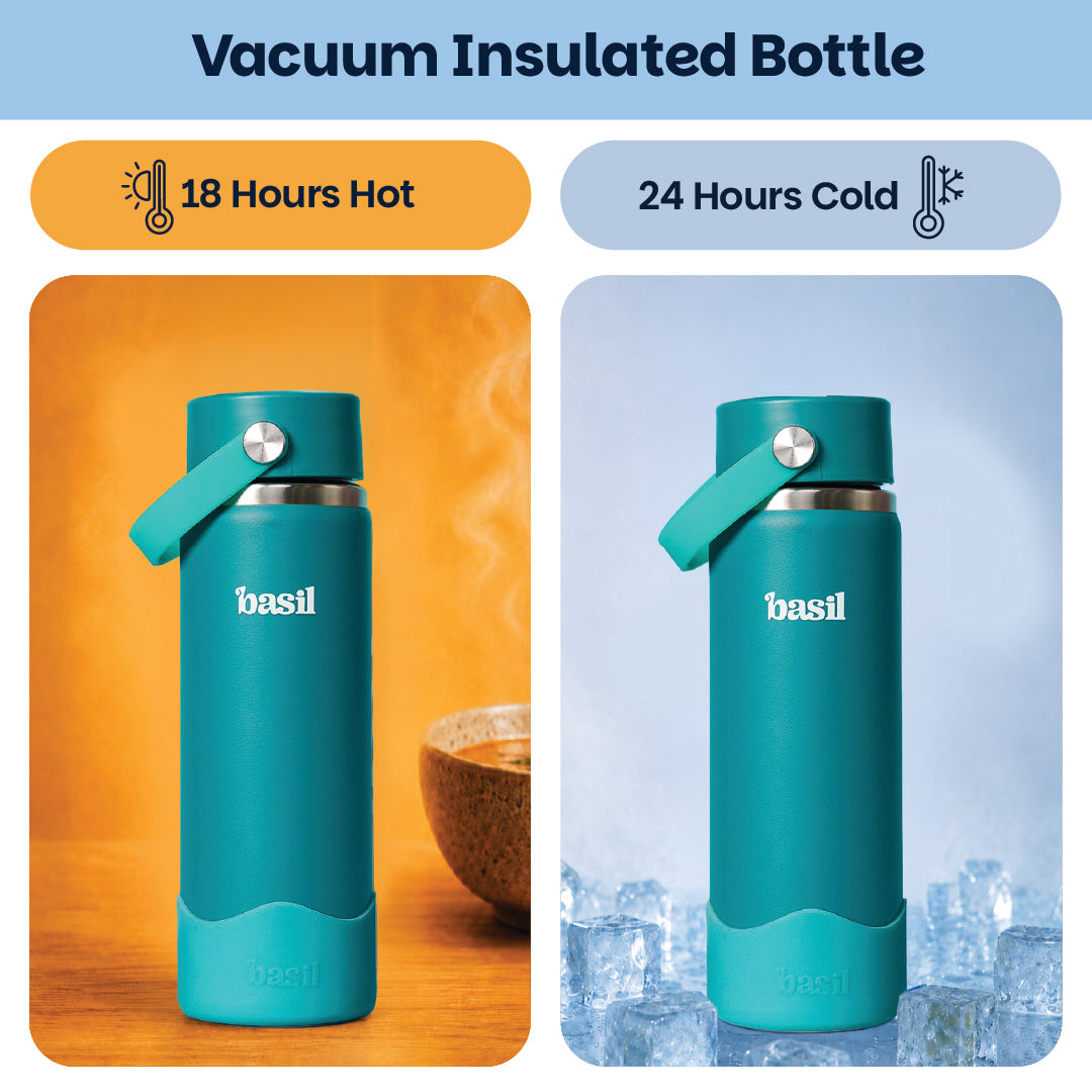 Insulated Stainless steel Sipper with Carry Handle - Classic Jade