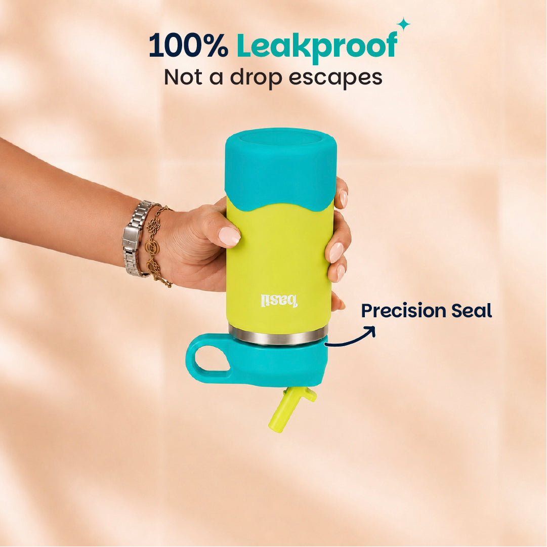 Insulated Stainless steel Sipper with Loop Handle- Lagoon
