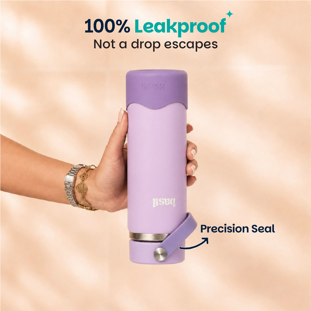 Insulated Stainless steel bottle with Carry Handle - Classic Lilac