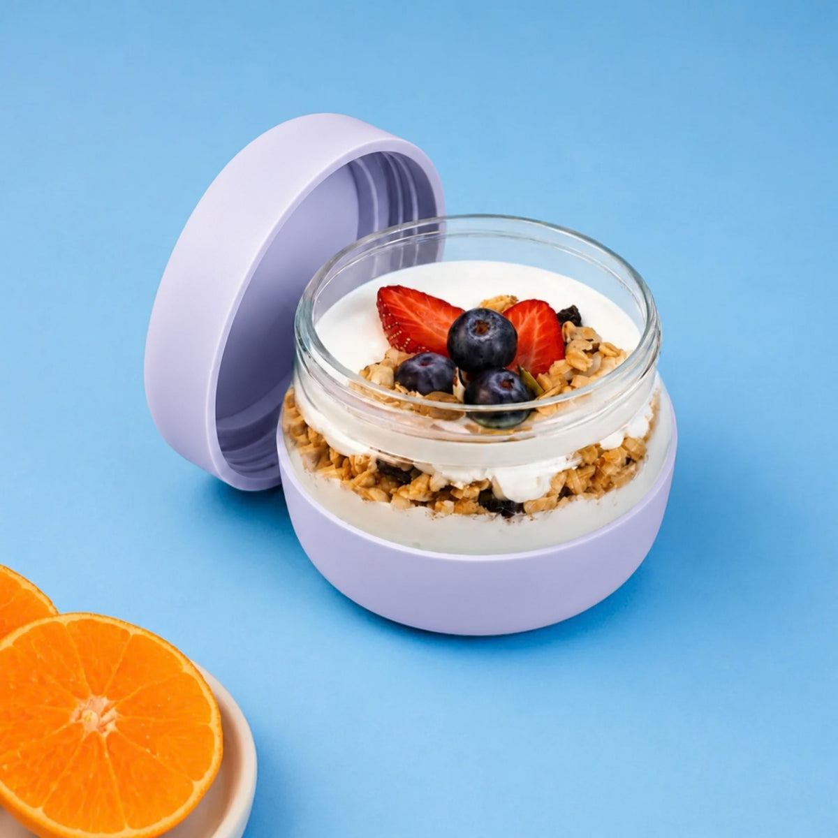 Meal Pod Glass Lunch box - Classic Periwinkle