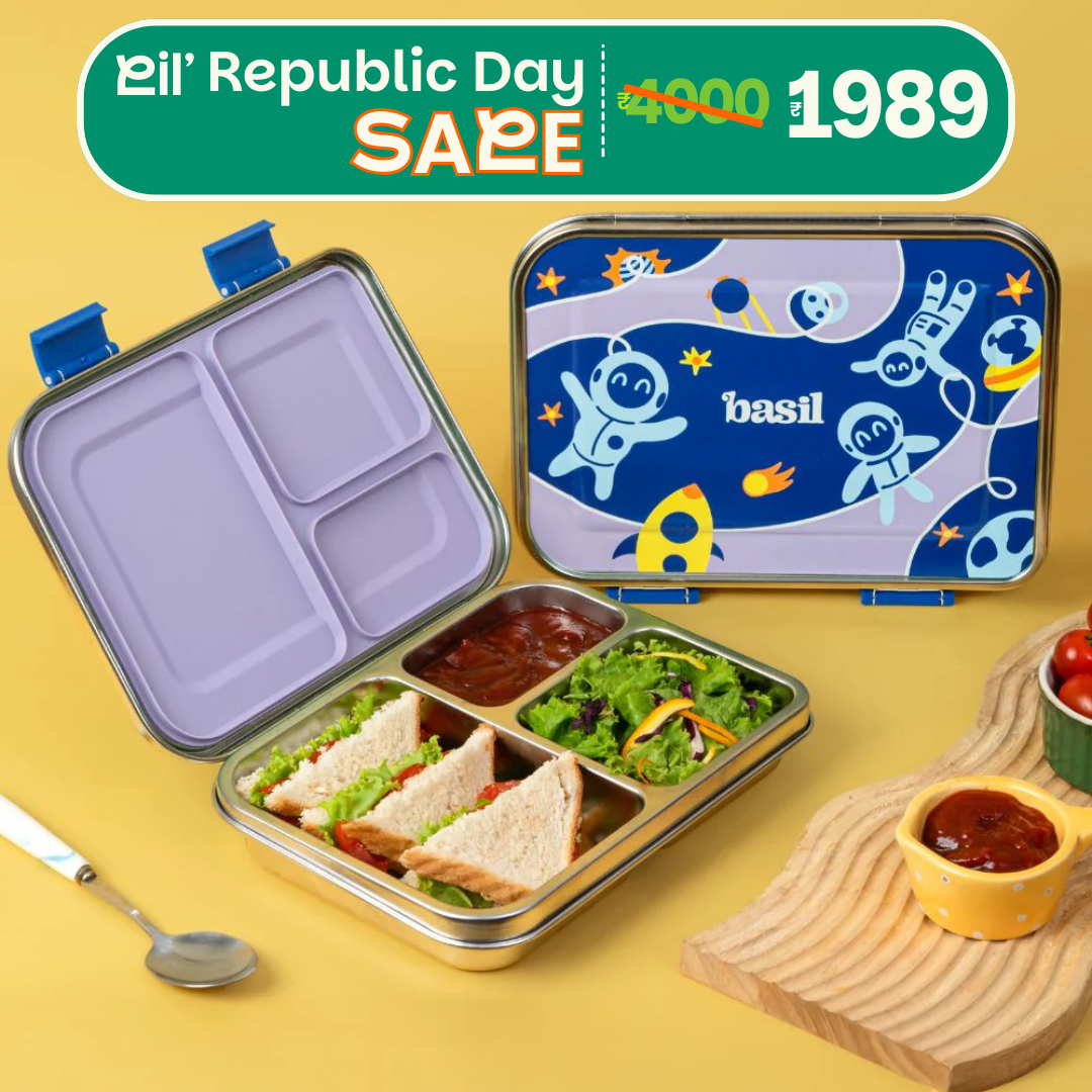 3 Compartment easy open-close Lunchbox - Super Swoosh