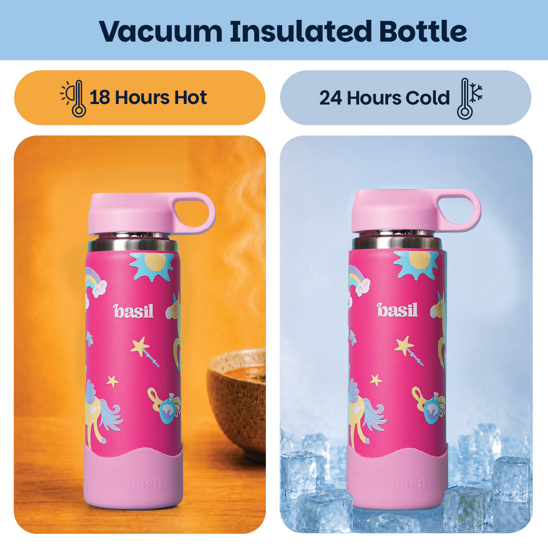 Insulated Stainless steel Sipper with Loop Handle- Pixie Dash