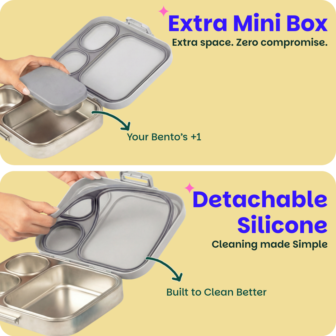 Cocoarm -Box, Geïsoleerde Lunchbox, Lunchcontainer Van Roestvrij Staal 304 4 Laags Stapelbaar Compartiment Lekvrije Thermische Lunchbox Voor Kantoor Werk Thuis Picknick In De Buitenlucht