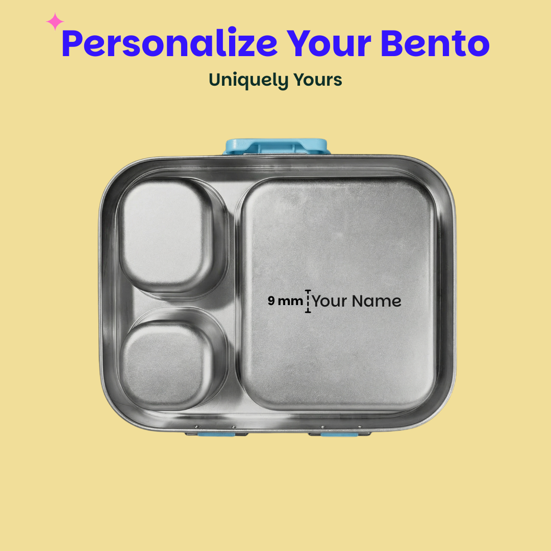 4 Compartment Stainless steel Lunchbox with Mini Box - Sakura Bloom