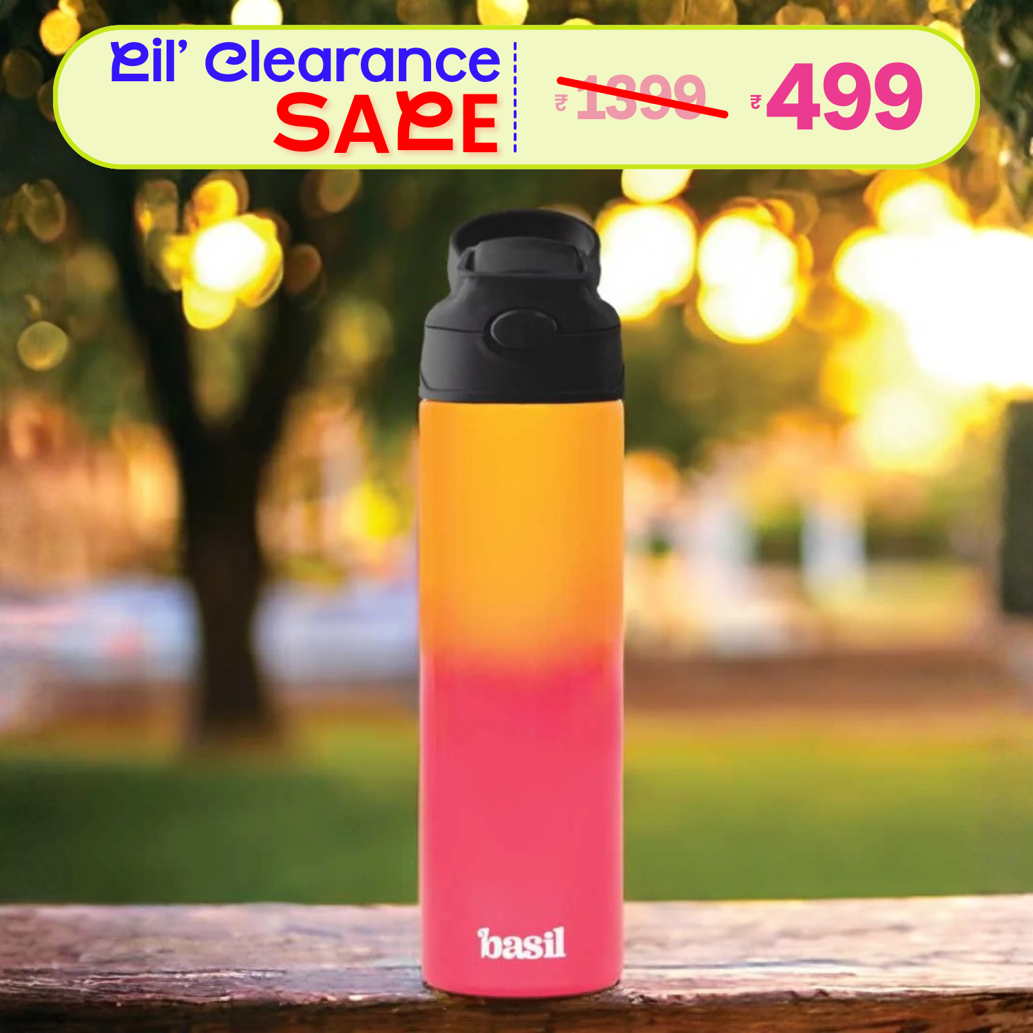 560 ml Insulated Stainless steel Sipper - Orange Blaze
