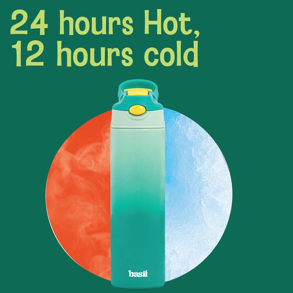 560 ml Insulated Stainless steel Sipper - Green Lush