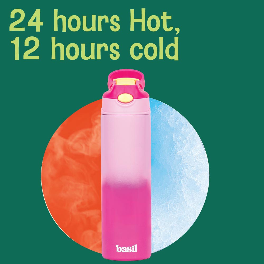 560 ml Insulated Stainless steel Sipper - Pink Blush