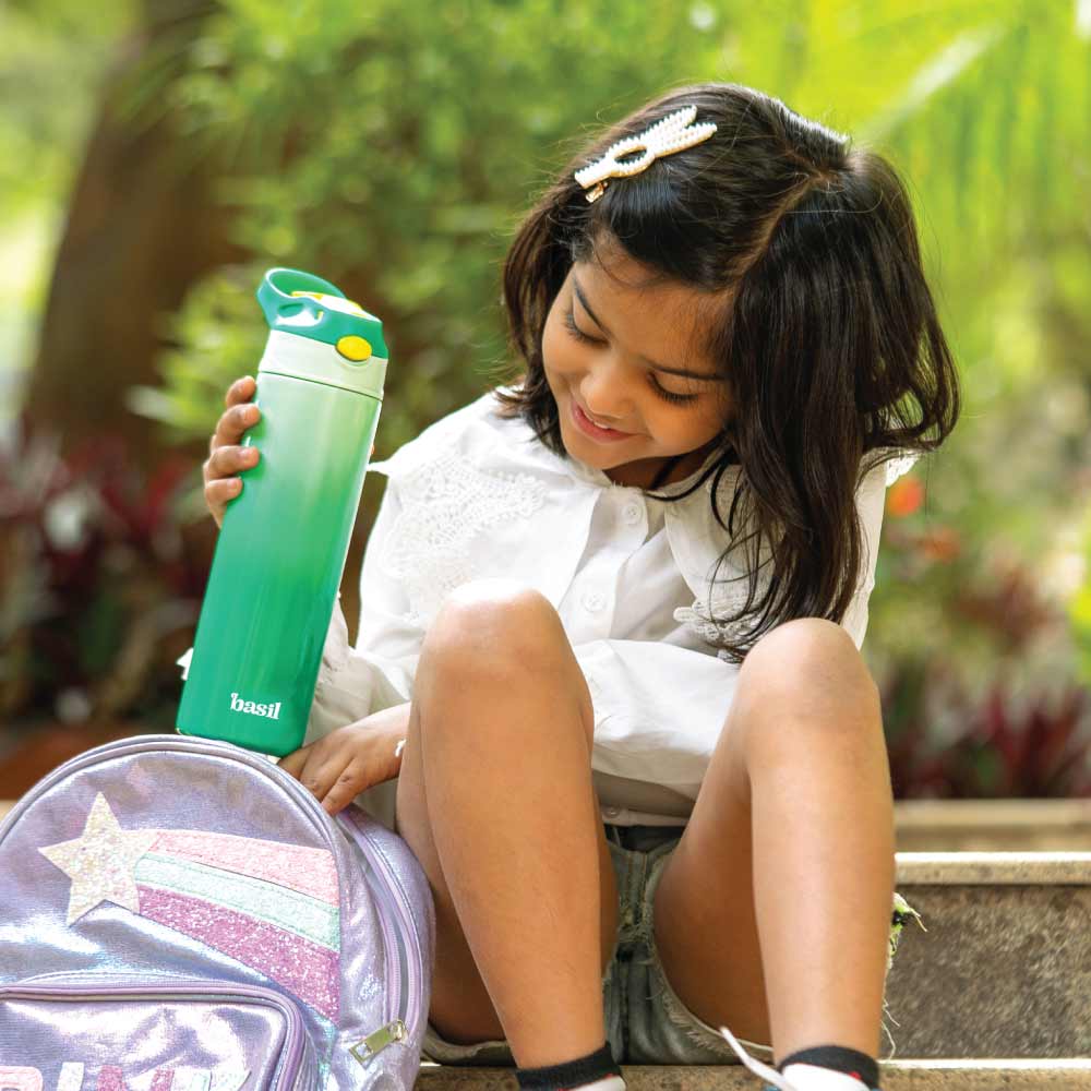 560 ml Insulated Stainless steel Sipper - Green Lush