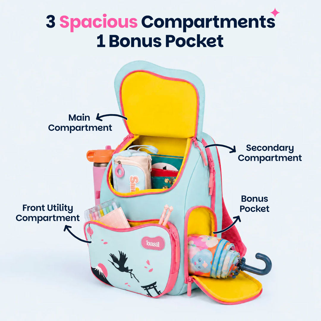 School Combo - Set of Bag & Lunchbox Sakura Bloom