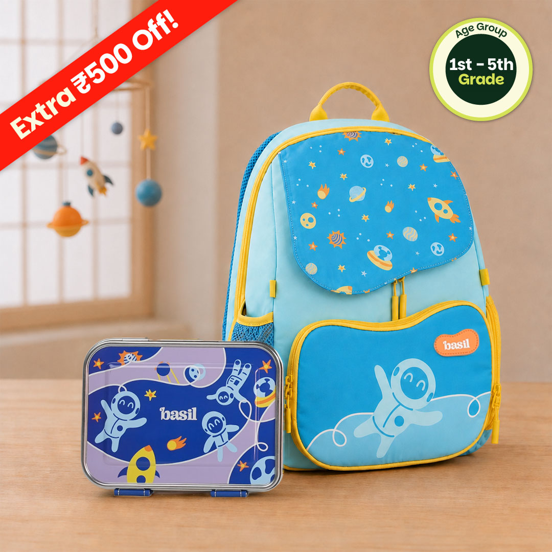 School Combo - Set of Bag & Lunchbox Super Swoosh