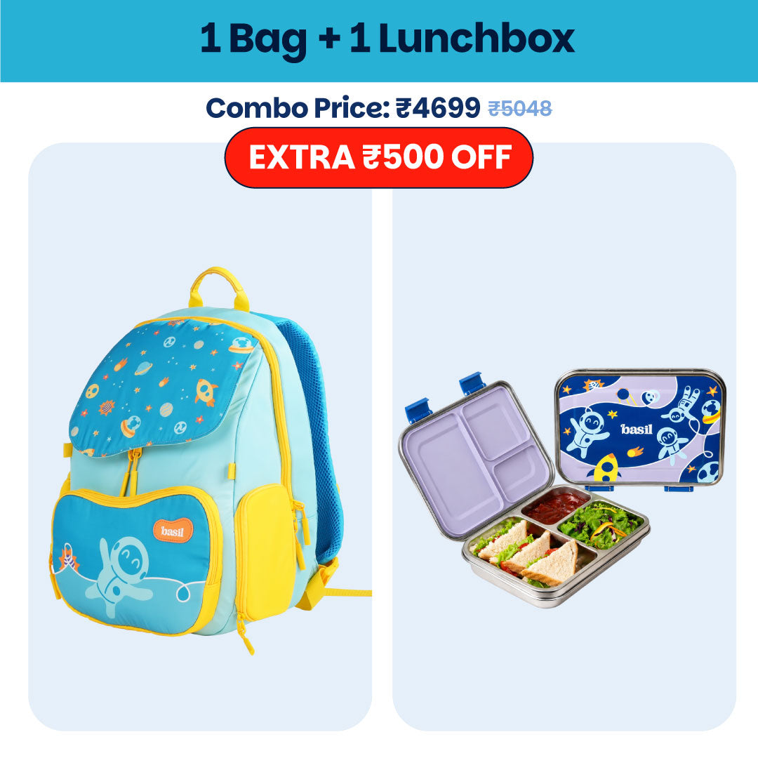 School Combo - Set of Bag & Lunchbox Super Swoosh